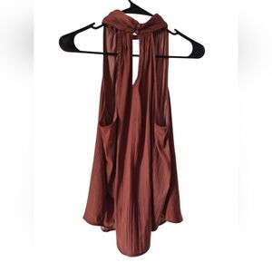 Anthropologie Rust Sleeveless Top